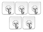 Self Adhesive Wall Hooks, Heavy Duty Sticky Hooks for Hanging 10kg (max), Waterproof Transparent Hooks for Wall (Pack of 10)