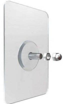 Self Adhesive Wall Hooks, Heavy Duty Sticky Hooks for Hanging 10kg (max), Waterproof Transparent Hooks for Wall (Pack of 10)